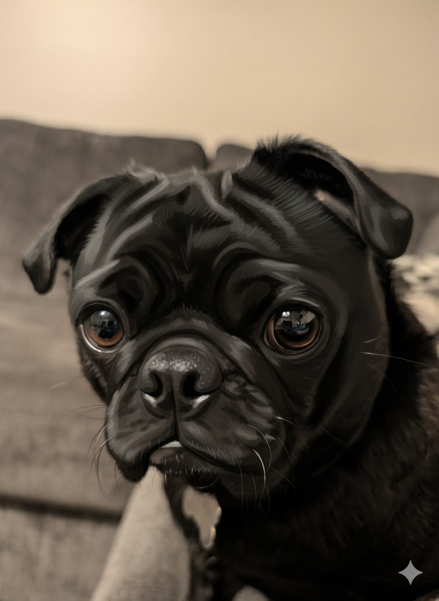 Sad Pug Logo